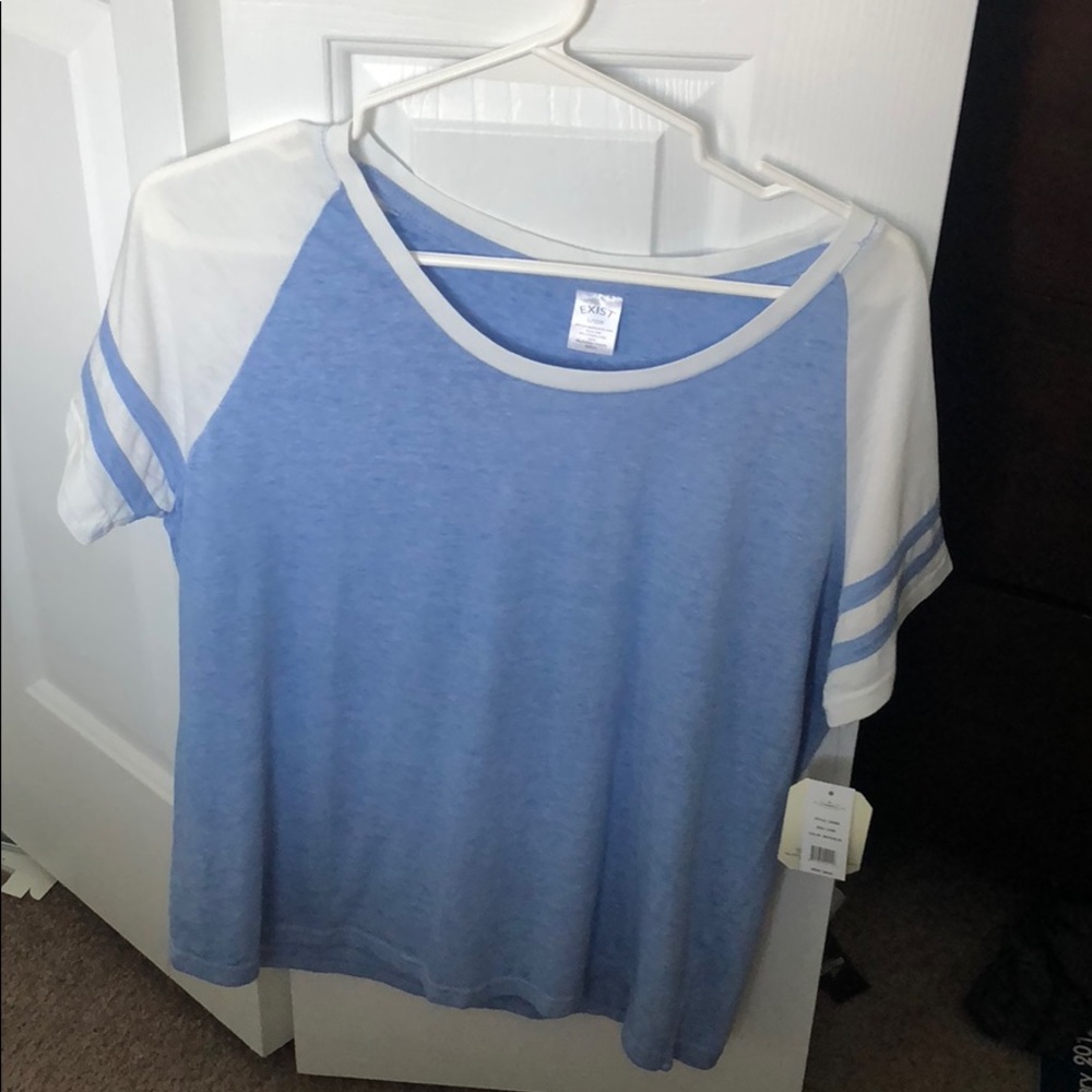 Blue striped shirt